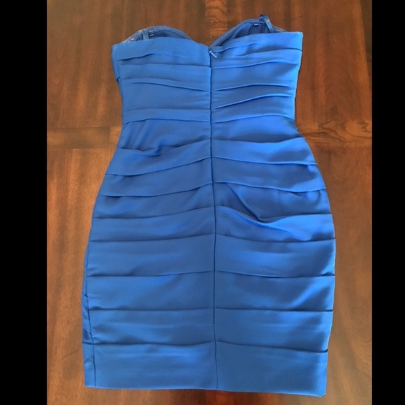 BCBG blue strapless dress - Picture 2 of 3